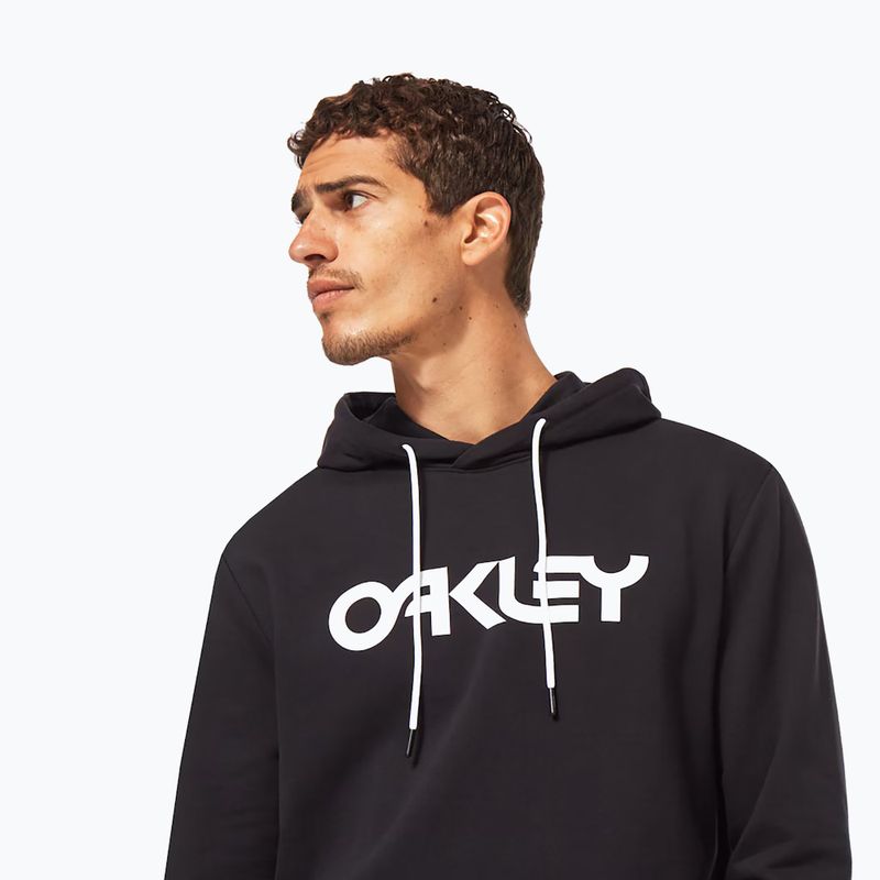 Felpa con cappuccio Oakley B1B Po 2.0 nero/bianco da uomo 5