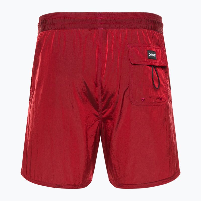 Pantaloncini da bagno Oakley All Day B1B 16" linea rossa da uomo 2