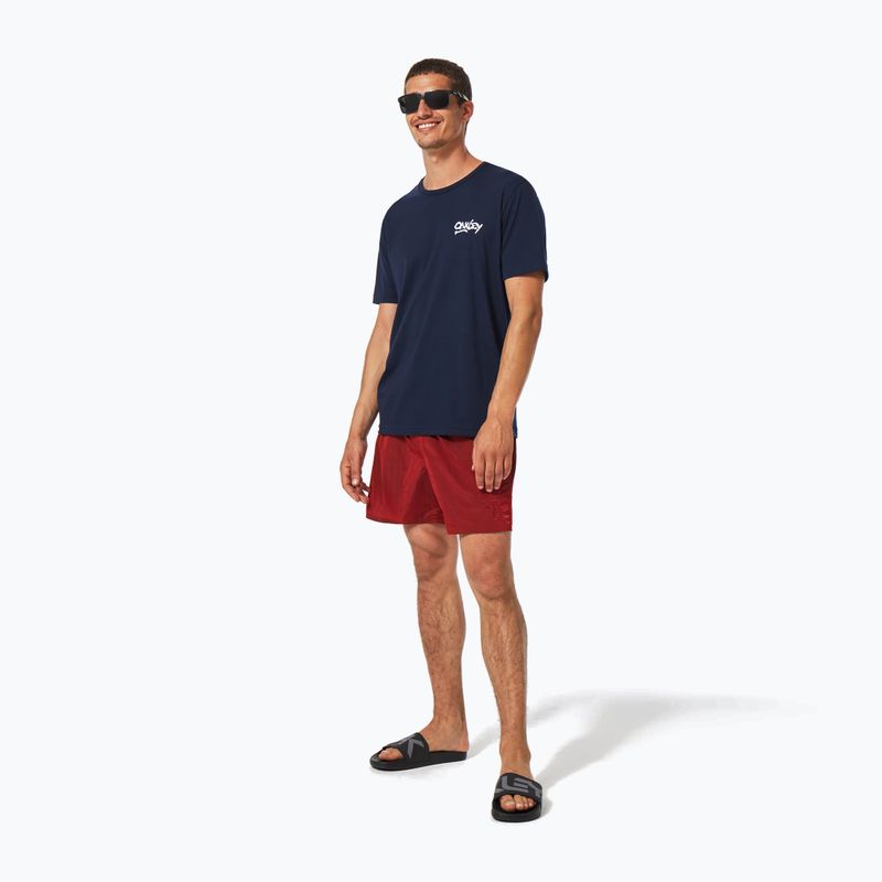 Pantaloncini da bagno Oakley All Day B1B 16" linea rossa da uomo 6