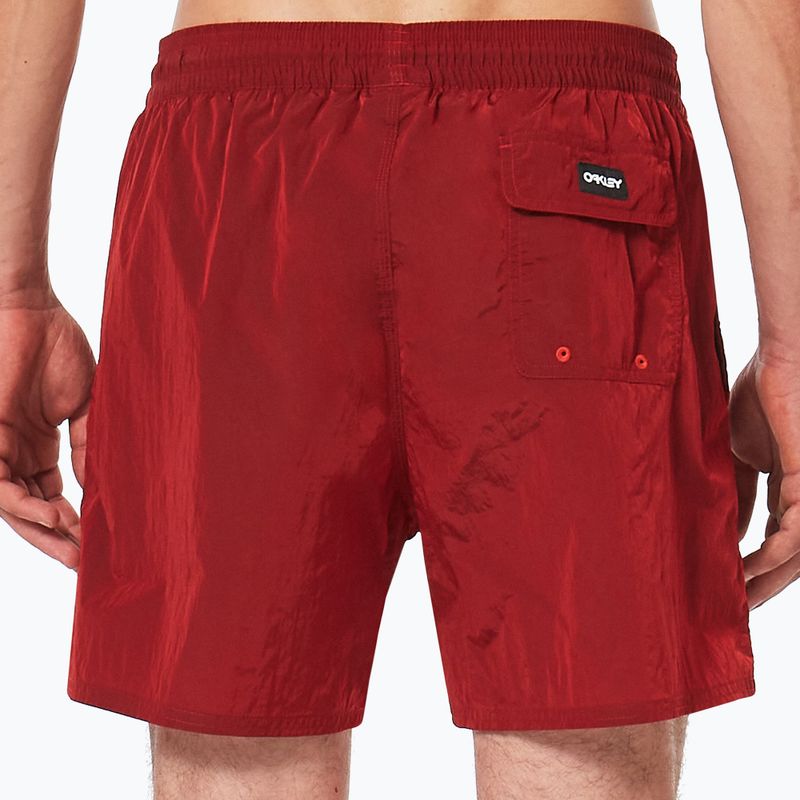 Pantaloncini da bagno Oakley All Day B1B 16" linea rossa da uomo 8