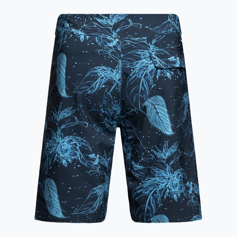 Pantaloncini da bagno Oakley Ohana Floral 20" da uomo con rana a fiori blu 6