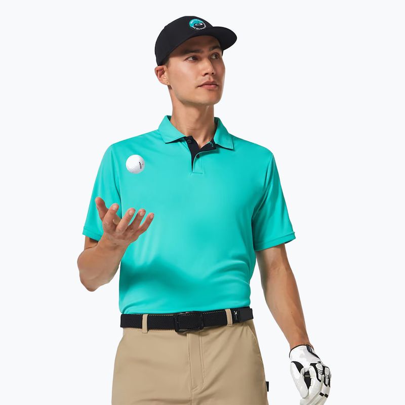 Polo Oakley uomo Divisional UV light emerald 4