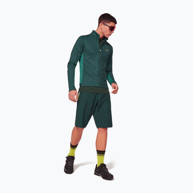 Felpa termica da ciclismo Oakley Elements da uomo di colore verde cacciatore 2