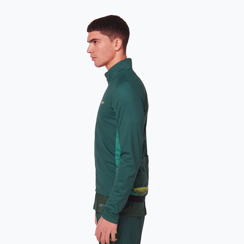 Felpa termica da ciclismo Oakley Elements da uomo di colore verde cacciatore 4