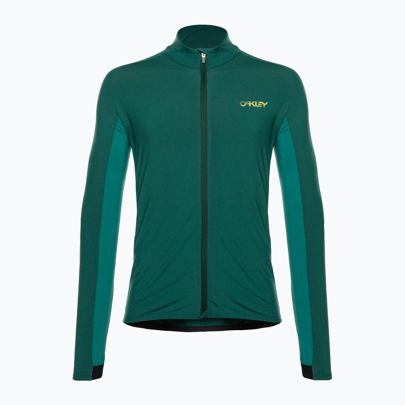Felpa termica da ciclismo Oakley Elements da uomo di colore verde cacciatore 9