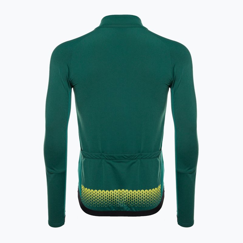 Felpa termica da ciclismo Oakley Elements da uomo di colore verde cacciatore 10