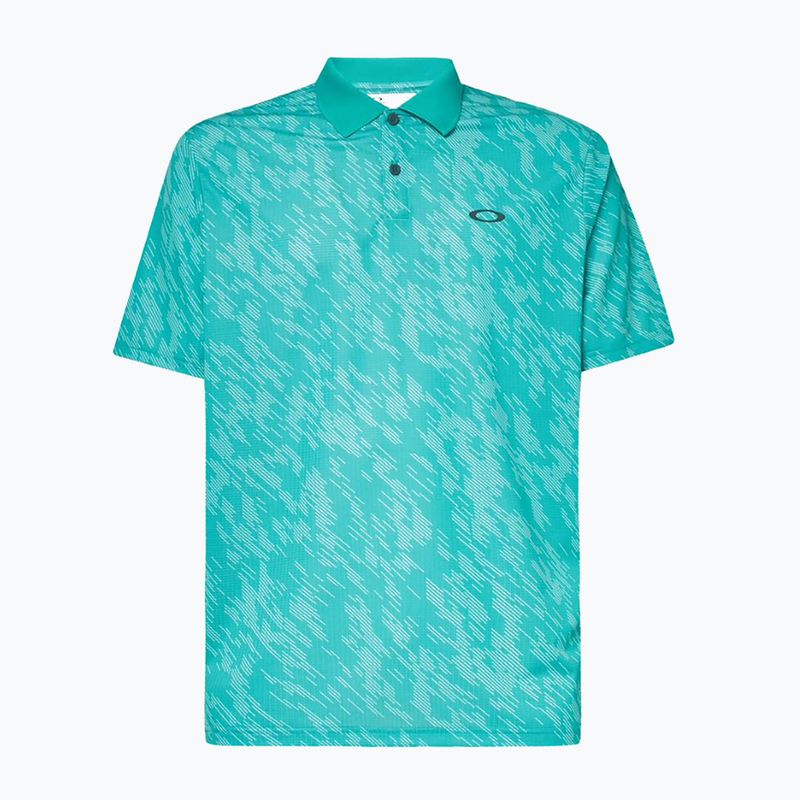 Polo Oakley Contender Print light emerald da uomo 7