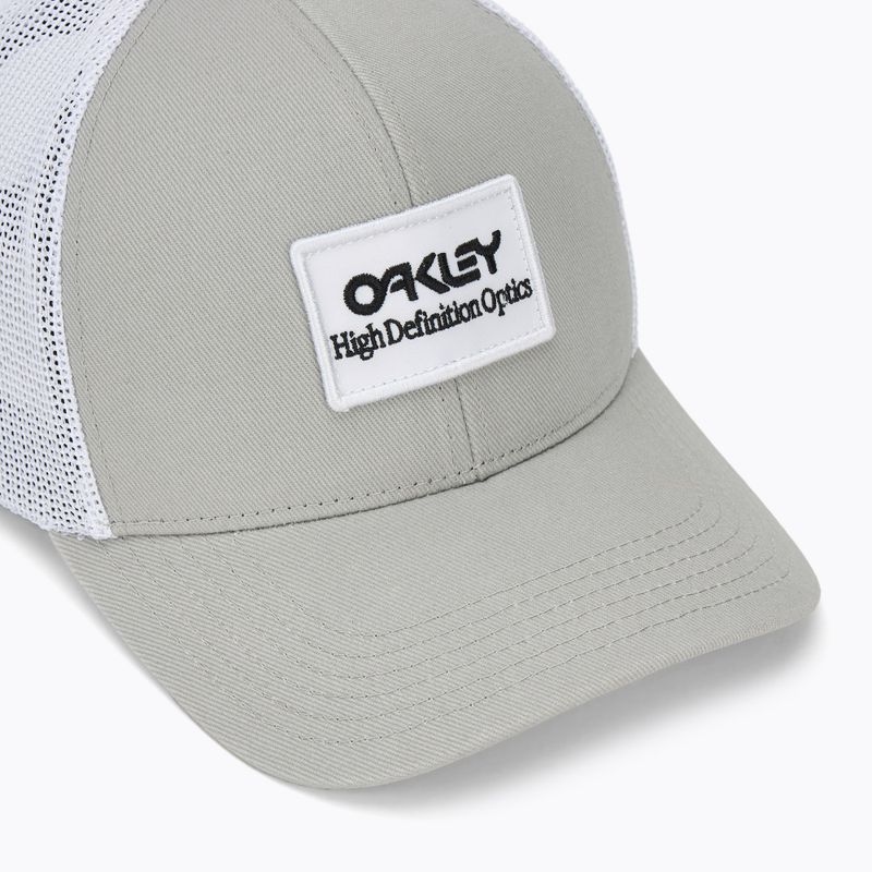Berretto da baseball da uomo Oakley B1B Hdo Patch Trucker stone gray 3