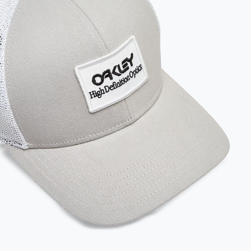 Berretto da baseball da uomo Oakley B1B Hdo Patch Trucker stone gray 3