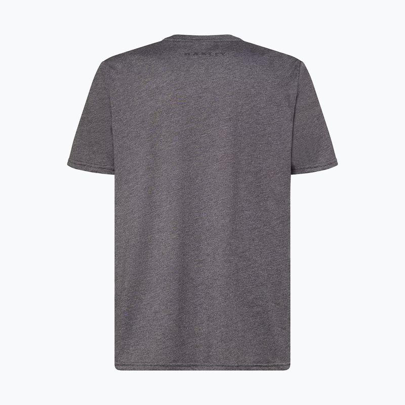 Oakley Bark Ellipse Tee Uomo Camicia grigio scuro hthr/nero 2
