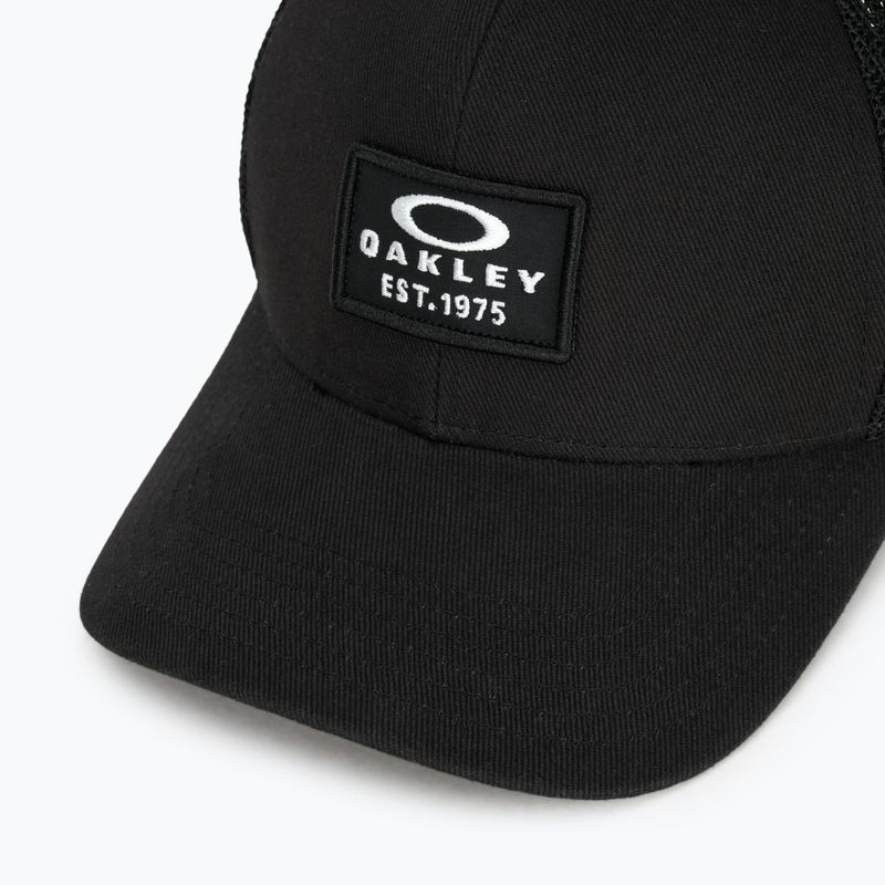 Berretto da baseball Oakley Patch Trucker blackout da uomo 3