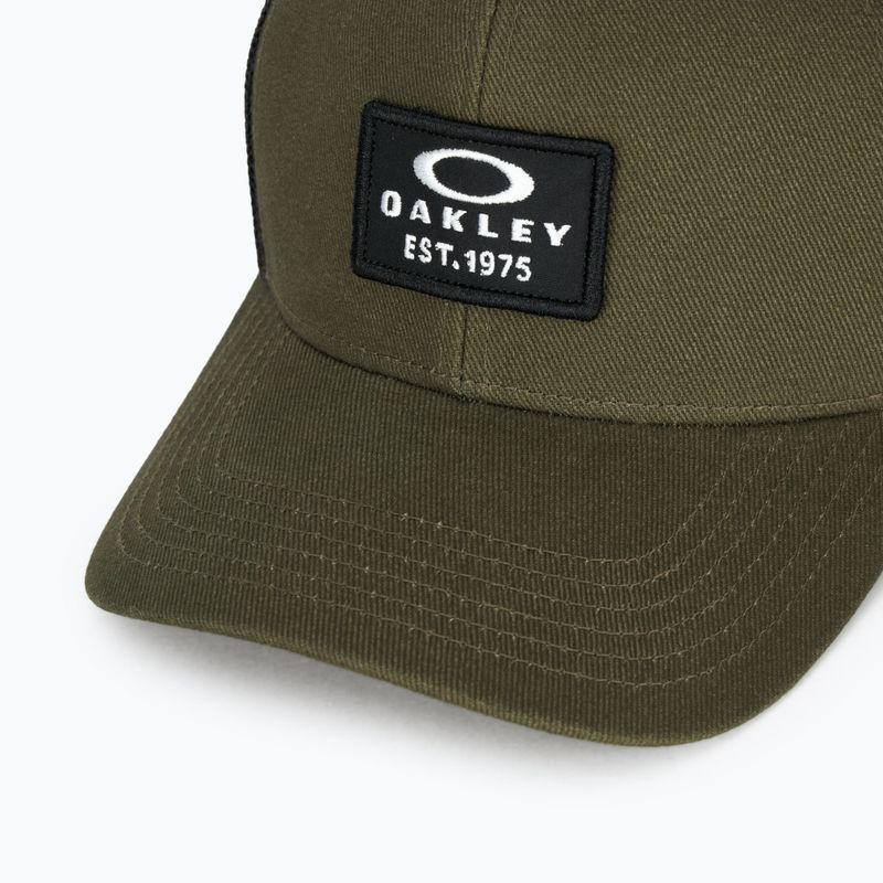 Cappello da baseball Oakley Patch Trucker da uomo, nuovo, scuro, a spazzola 3