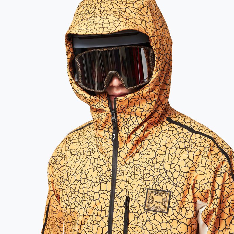 Giacca da snowboard Oakley TC Gunn 2.0 RC Shell giallo crackle pt/bianco da uomo 6