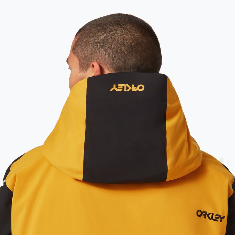 Giacca da snowboard Oakley TNP TBT Insulated Anorak da uomo giallo ambra/blackout 5