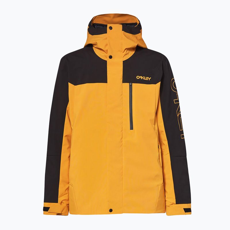 Giacca da snowboard Oakley TNP TBT Insulated da uomo giallo ambra/blackout 8