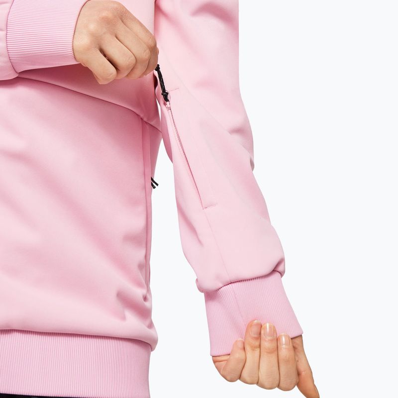 Felpa Oakley Park RC Softshell da donna con cappuccio a fiori rosa per lo snowboard 8