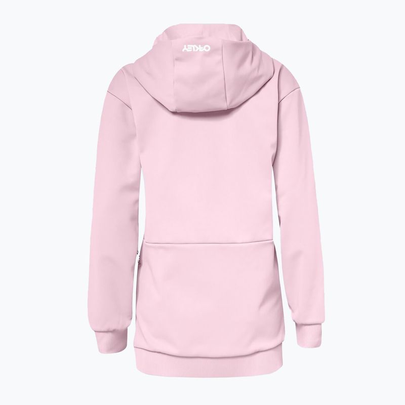 Felpa Oakley Park RC Softshell da donna con cappuccio a fiori rosa per lo snowboard 15