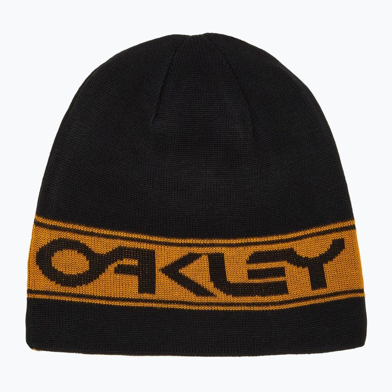 Berretto invernale Oakley TNP reversibile blackout/giallo ambra 4