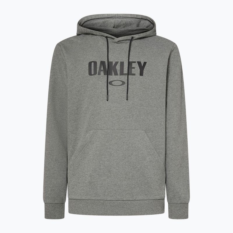 Felpa con cappuccio Oakley PO da uomo, nuova, grigio atletico