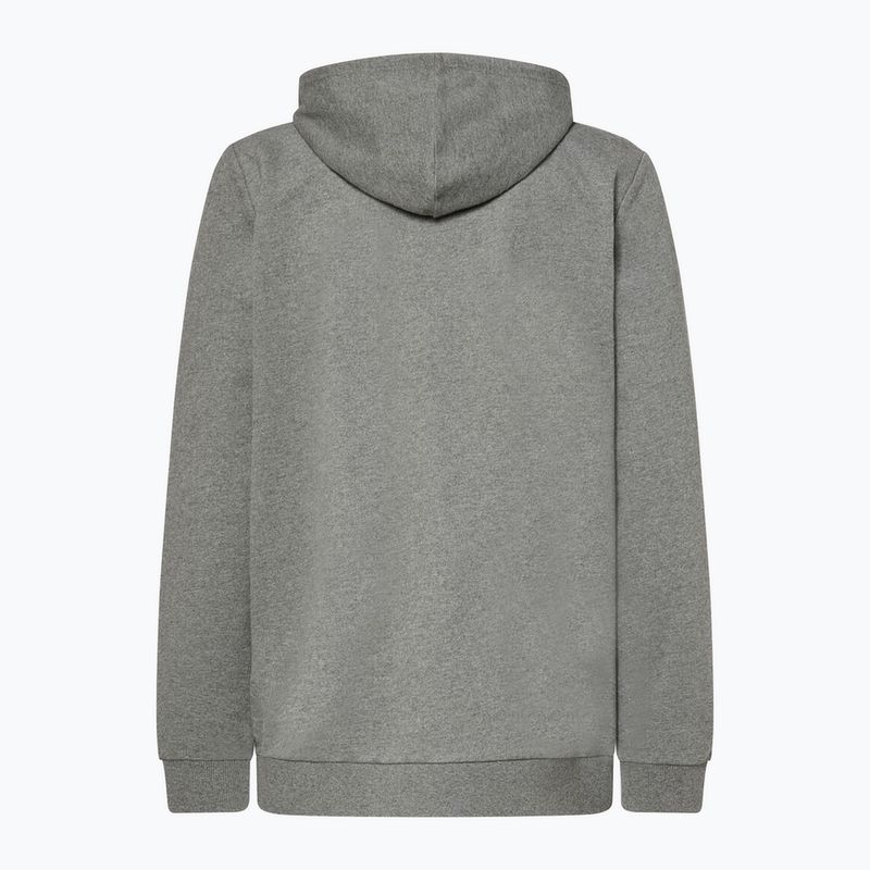 Felpa con cappuccio Oakley PO da uomo, nuova, grigio atletico 2