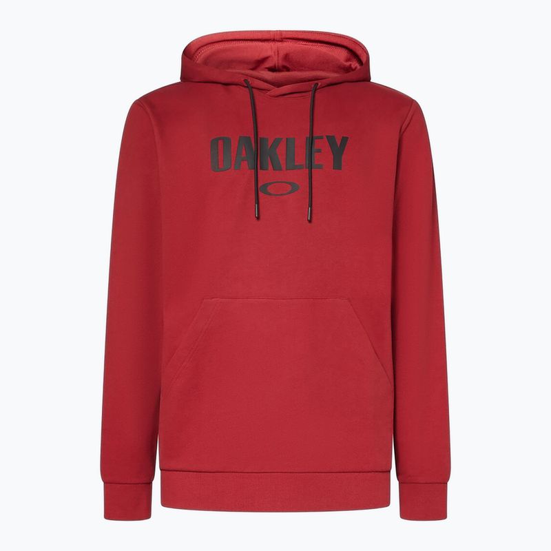 Felpa con cappuccio Oakley PO da uomo, rosso ferro