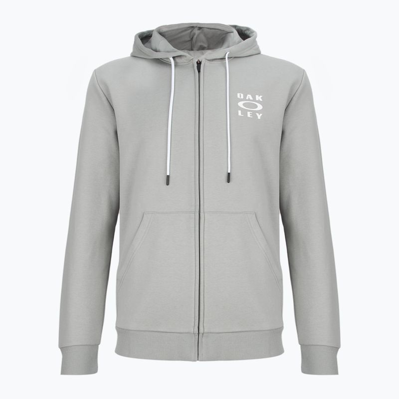 Felpa con cappuccio Oakley FZ da uomo grigio pietra