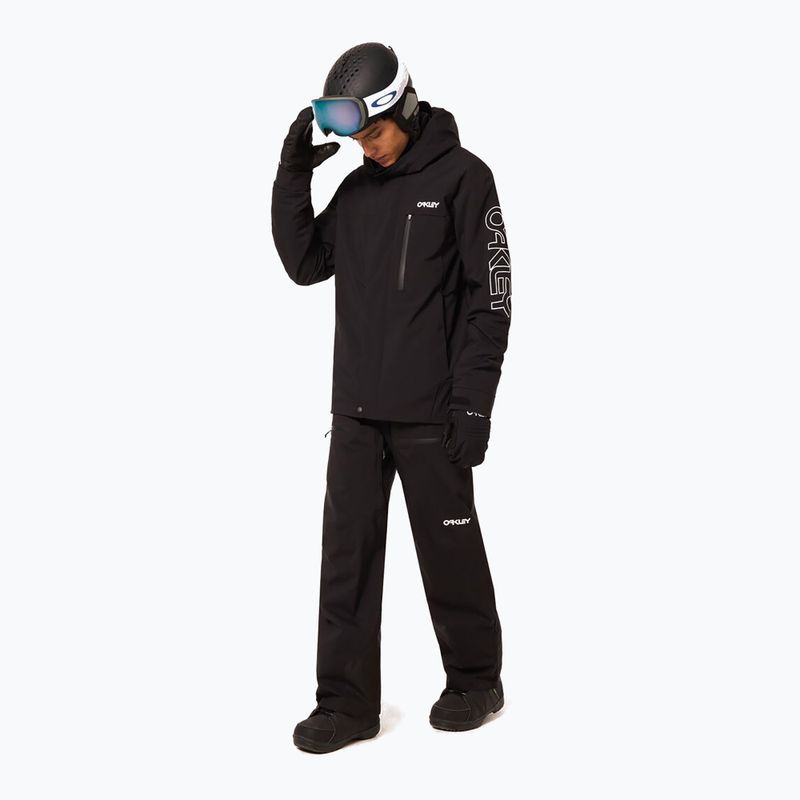 Giacca da snowboard uomo Oakley TNP TBT Insulated black/white logo 3