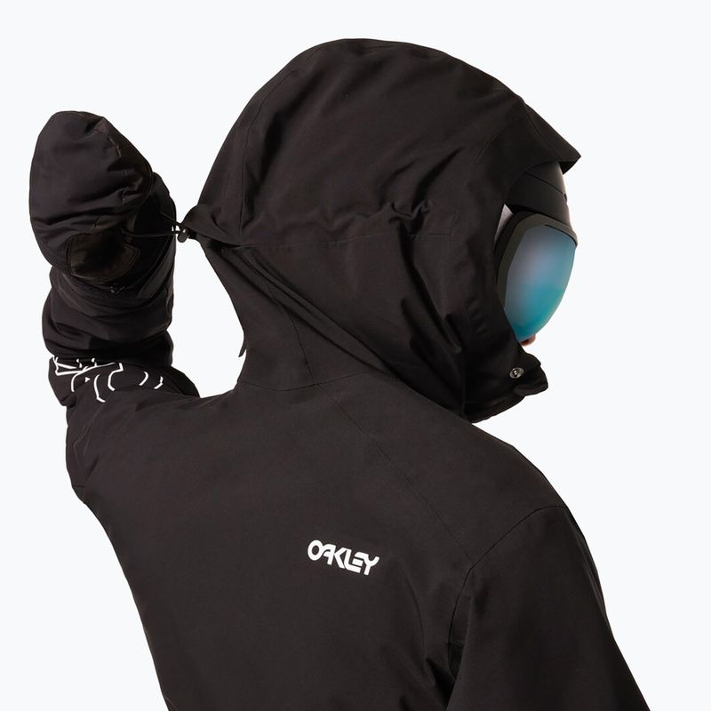 Giacca da snowboard uomo Oakley TNP TBT Insulated black/white logo 13