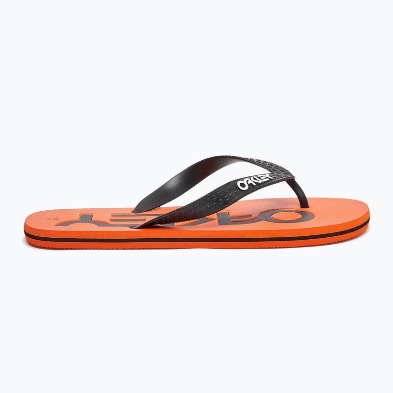 Oakley College Flip Flop arancione neon da uomo 8