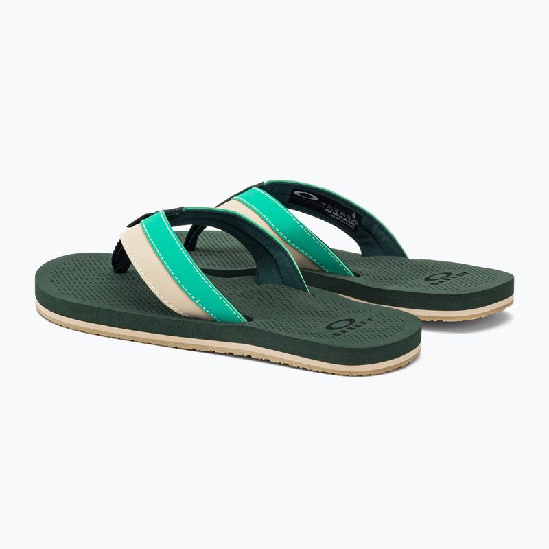 Oakley Burke Flip Flop da uomo infradito verde hunter 3