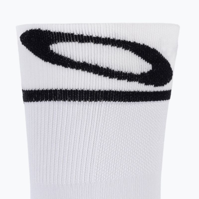 Calze da ciclismo Oakley Cadence bianche 4