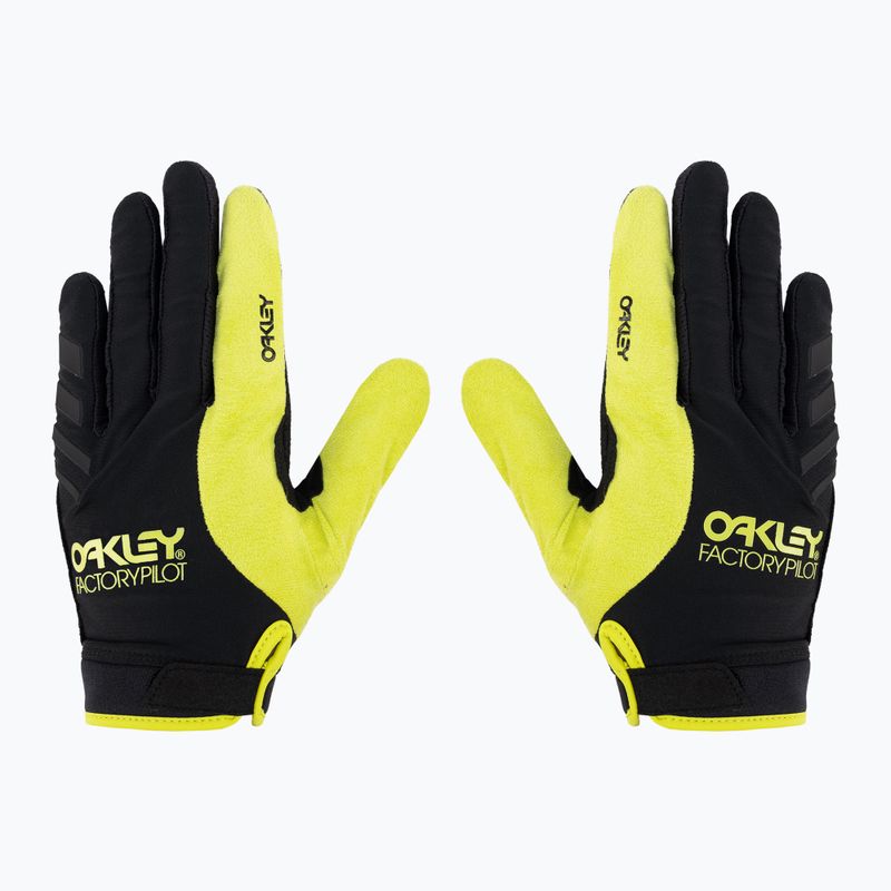 Guanti da ciclismo Oakley Switchback MTB nero/sulphur 3
