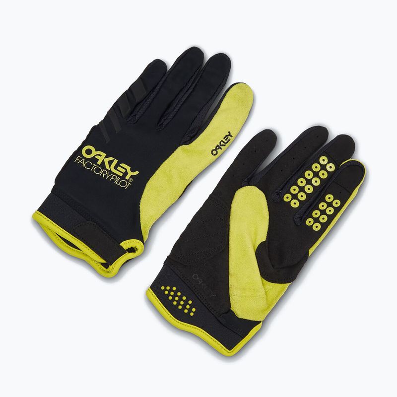 Guanti da ciclismo Oakley Switchback MTB nero/sulphur 5