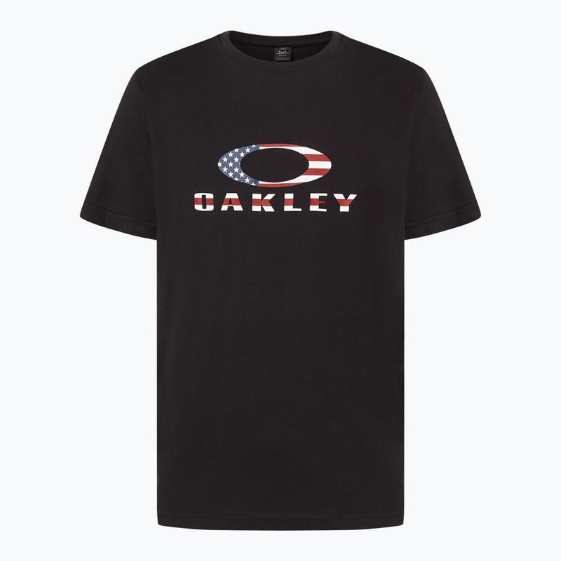 Maglietta Oakley O Bark 2.0 da uomo nero/bandiera americana 6