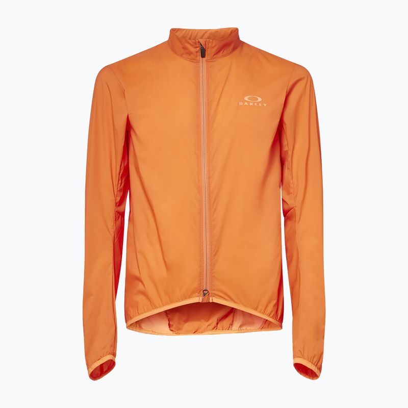 Giacca da ciclismo Oakley Endurance Packable Wind arancione bruciato da uomo