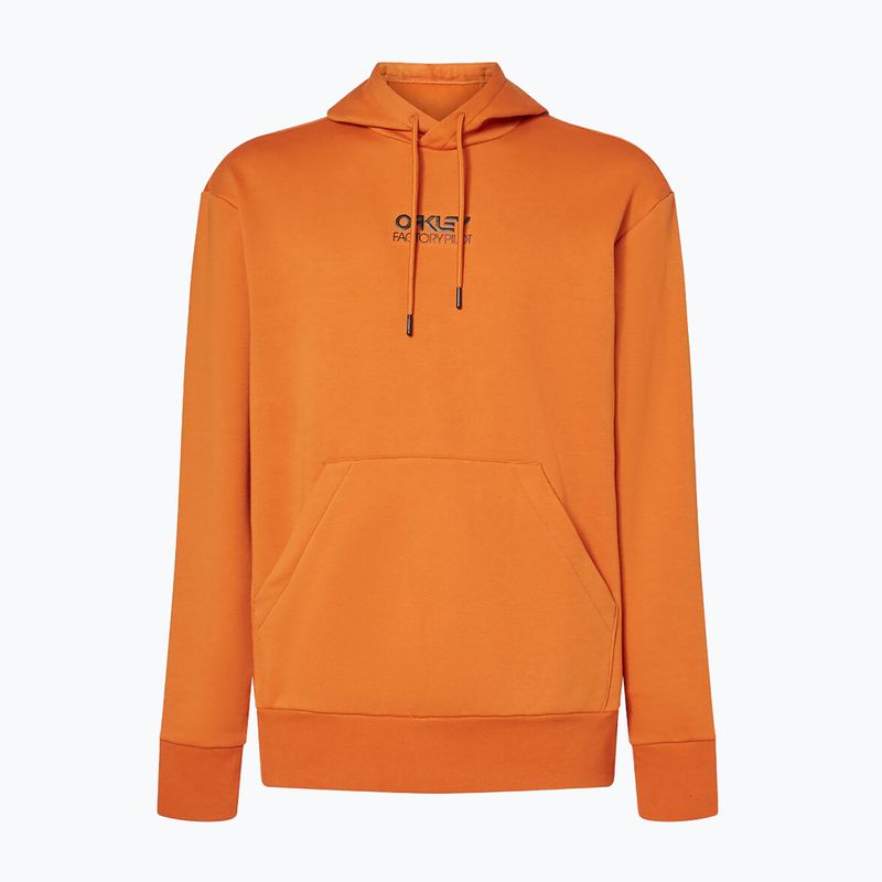 Felpa con cappuccio Oakley Factory Pilot Rc da uomo, arancione bruciato