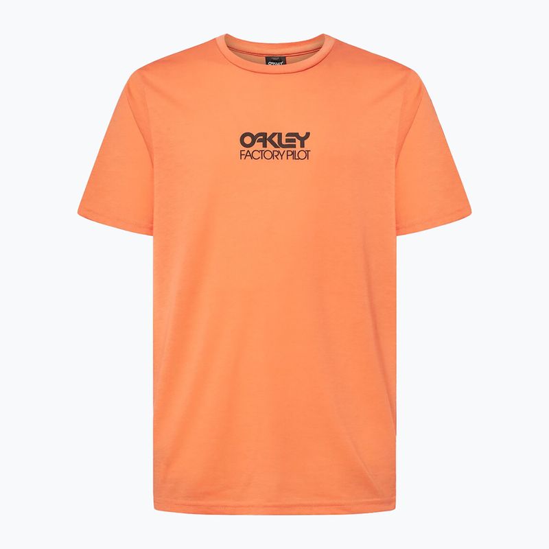 Maglia da ciclismo Oakley Factory Pilot Tee arancione morbida da uomo