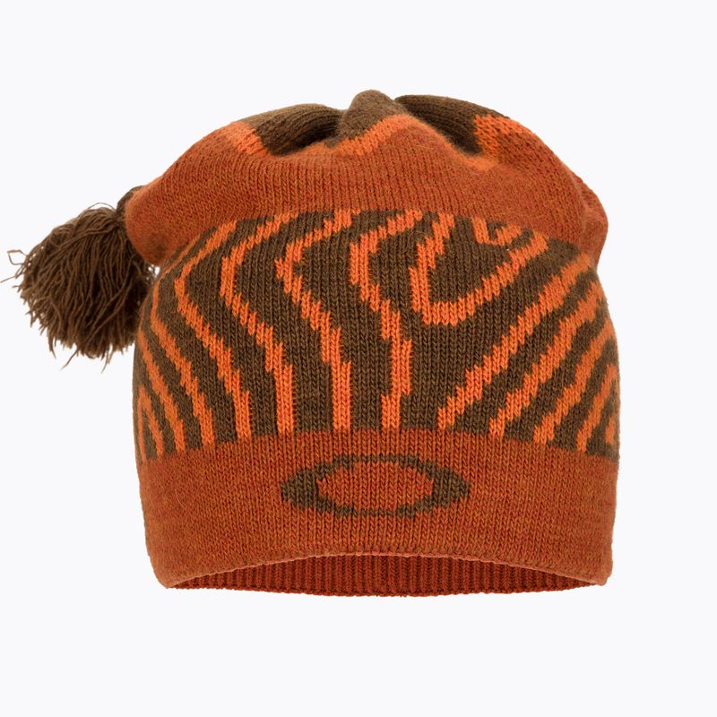 Oakley TC Nordic Tassle cappellino invernale arancione con motivo norvegese 2