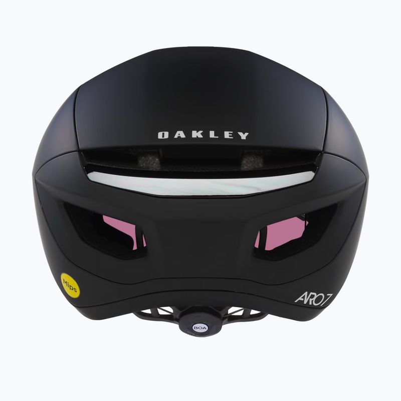 Oakley Aro7 Road casco da bici da strada nero opaco/prizm 3