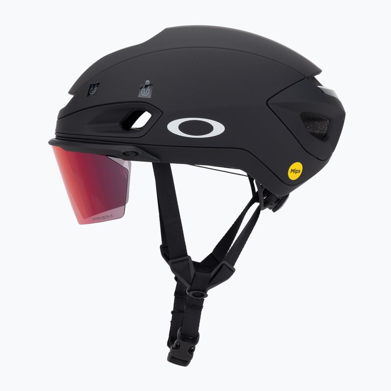 Oakley Aro7 Road casco da bici da strada nero opaco/prizm 3