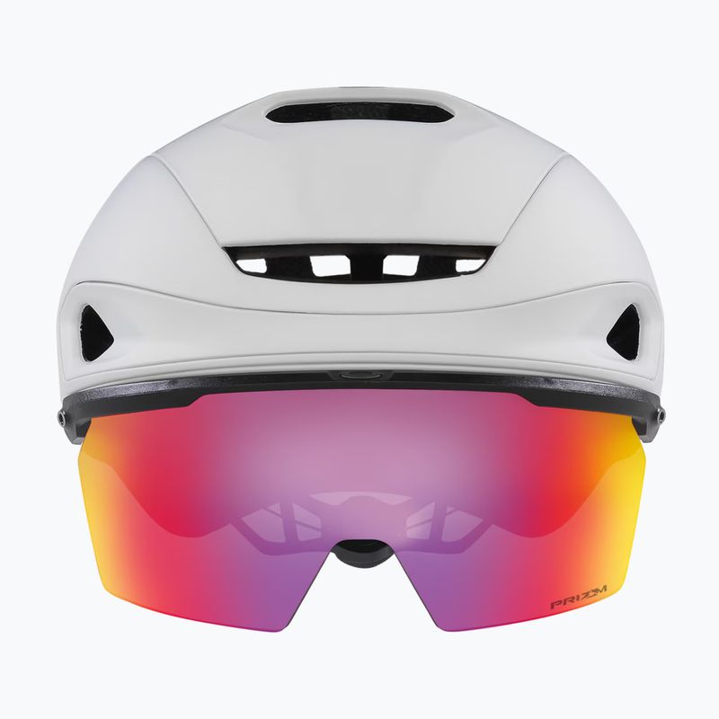 Oakley Aro7 Road casco da bici da strada bianco opaco/prizm 2