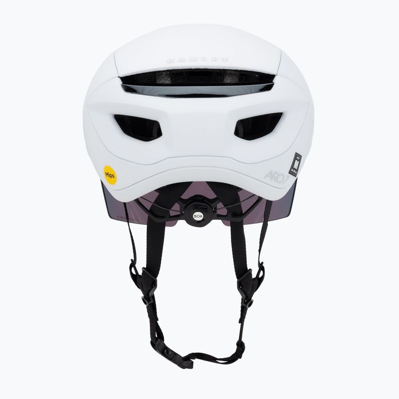 Oakley Aro7 Road casco da bici da strada bianco opaco/prizm 4