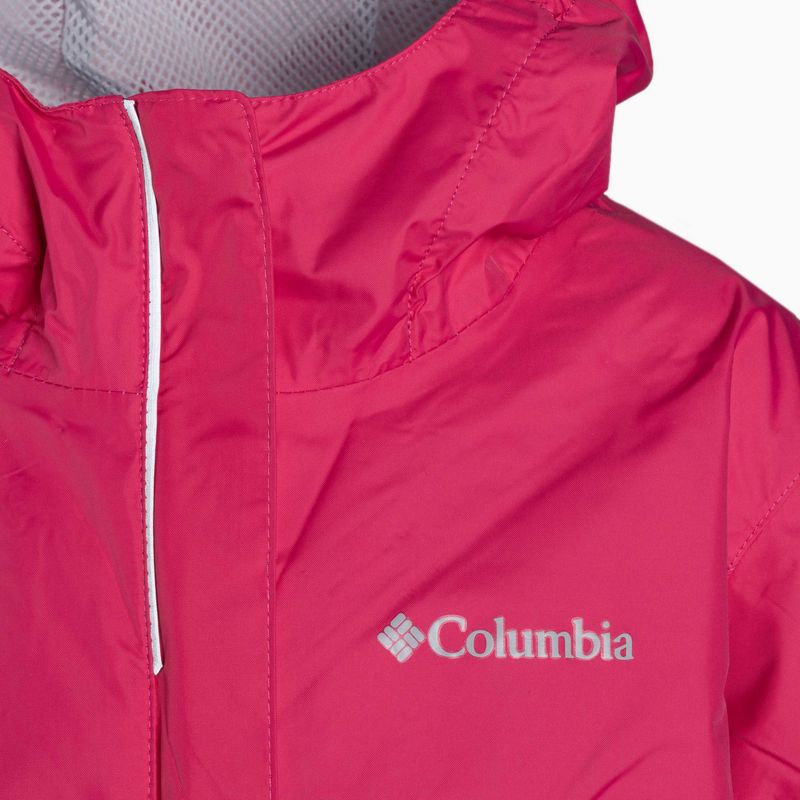 Giacca da pioggia Columbia Arcadia per bambini rosa cactus 4