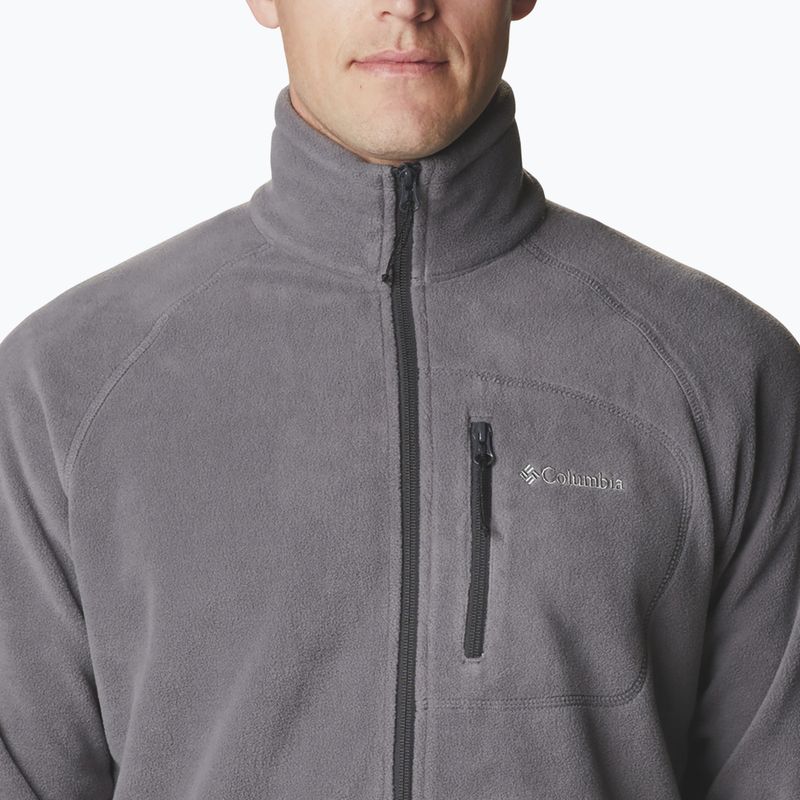 Felpa in pile da uomo Columbia Fast Trek II city grigio 4