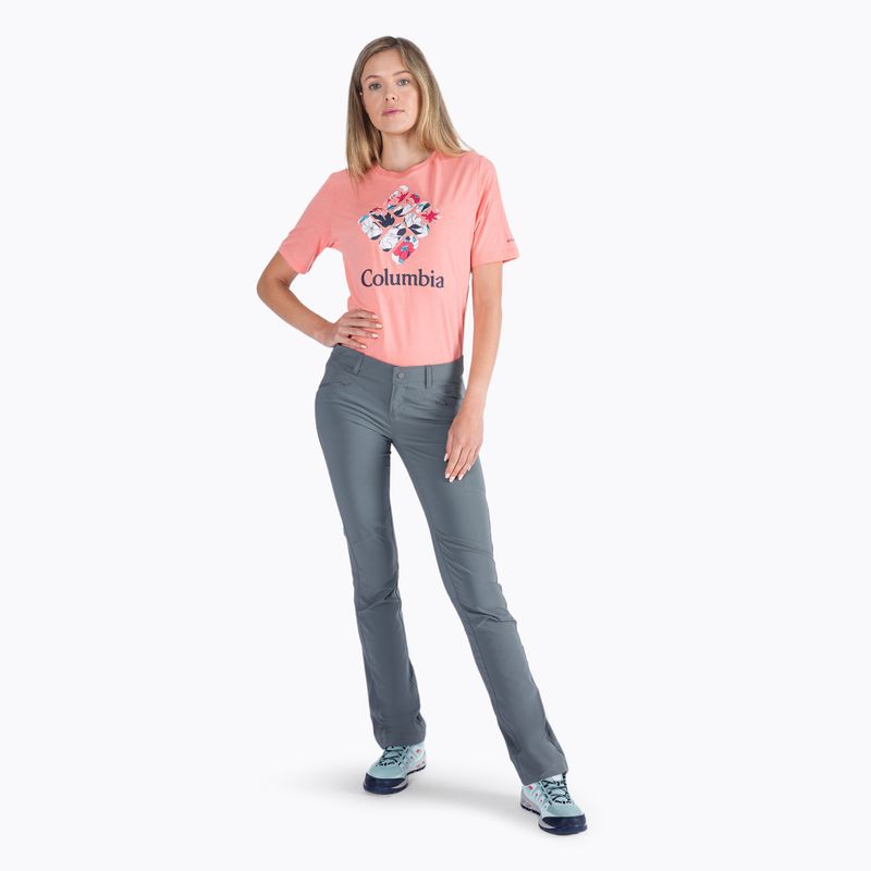 Pantaloni softshell Columbia Peak to Point city grigio da donna 2