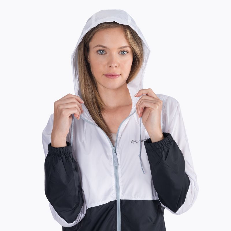 Giacca a vento Columbia Flash Forward donna bianco/nero 4