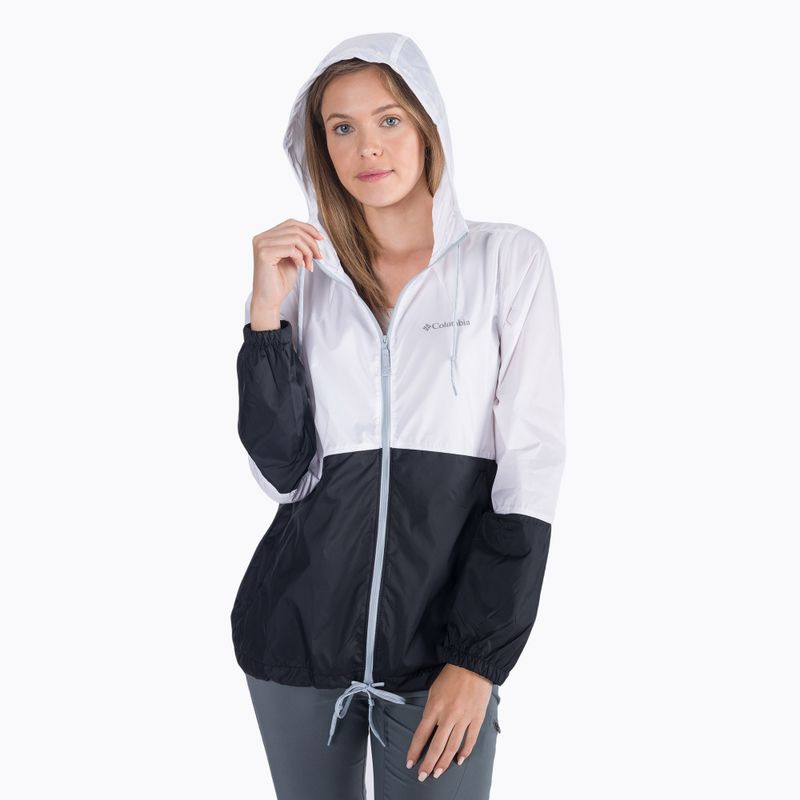 Giacca a vento Columbia Flash Forward donna bianco/nero 5