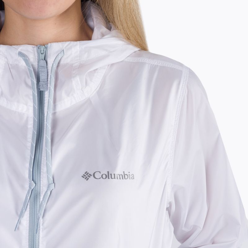 Giacca a vento Columbia Flash Forward donna bianco/nero 6