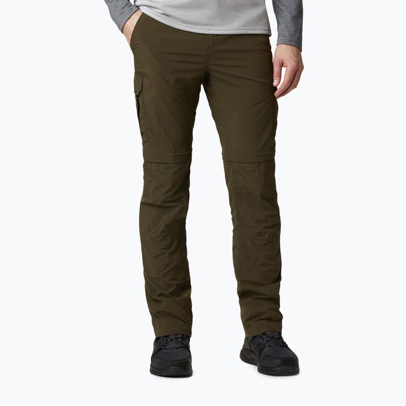 Pantaloni da trekking Columbia Silver Ridge II Convertible verde oliva per uomo