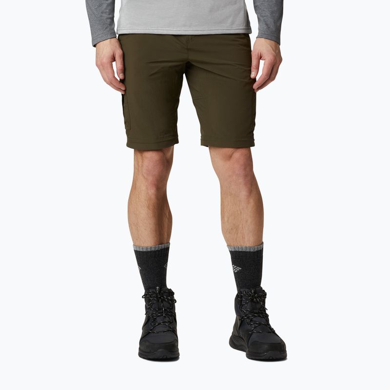 Pantaloni da trekking Columbia Silver Ridge II Convertible verde oliva per uomo 4